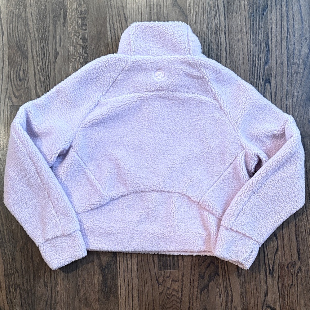 Lululemon Cozy Pink Crop Quarter-Zip Scuba - M/L - Picture 3 of 5